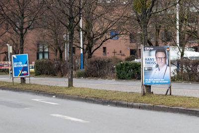 GER, Themenbild, Wahlplakate zur Bundestagswahl in Deutschland 2025, 23.01.2025.-stock-foto