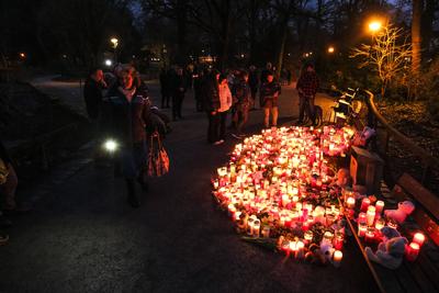 Nach der Messerattacke in Aschaffenburg.-stock-foto