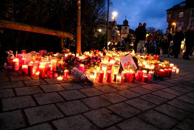 Nach der Messerattacke in Aschaffenburg.-stock-foto