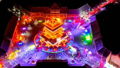 Folk Show in Zhangye-stock-photo