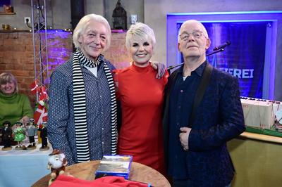 Rainer K?nig, Linda Feller, Jes Holts?-stock-foto