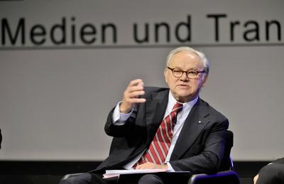 Medientage M?nchen, DEU, 28.10.2009 Die 23 Medientage M?nchen. Prof. Dr. Hubert Burda. M?nchen Bayern Bayern DEU, Deuts-stock-foto