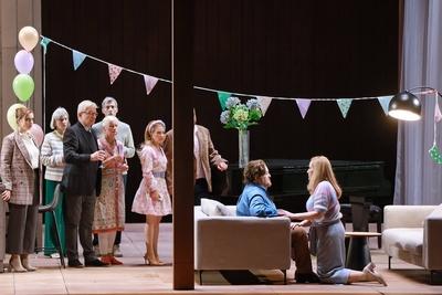 23.01.2025 , Die Frau ohne Schatten, Clay Hilley, Daniela K?hler, Deutsche Oper Berlin, Premiere am 26.01.2025, Regie To-stock-foto