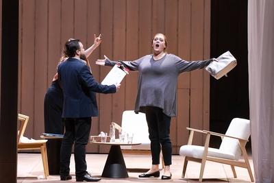 23.01.2025 , Die Frau ohne Schatten, Jordan Shanahan, Catherine Foster, Deutsche Oper Berlin, Premiere am 26.01.2025, Re-stock-foto