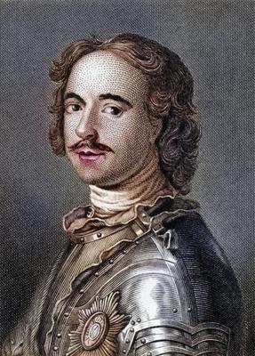 Peter der Gro?e oder Peter I. 1672-1725. Zar von Russland 1682-1725, Historisch, digital restaurierte Reproduktion von e-stock-foto