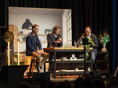 Robert Habeck-Wahlkampftour Freiburg im Breisgau-stock-foto