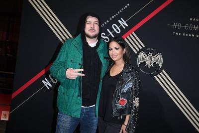 Rapper Kool Savas und seine Ehefrau Maria No Commission? die innovative Kunst und Musikplattform-stock-foto