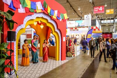 Auf der Messe CMT in Stuttgart-stock-foto