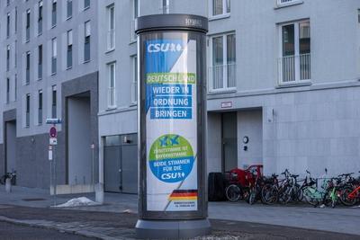 Wahlplakate - Bundestagswahl 2025-stock-photo