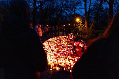Nach der Messerattacke in Aschaffenburg.-stock-foto