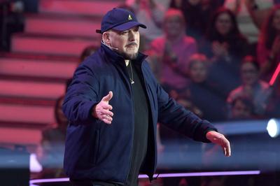 Kool Savas im Halbfinale der 13. Staffel der Castingshow The Voice of Germany 2023 im Studio H Berlin Adlershof. Berlin,-stock-foto