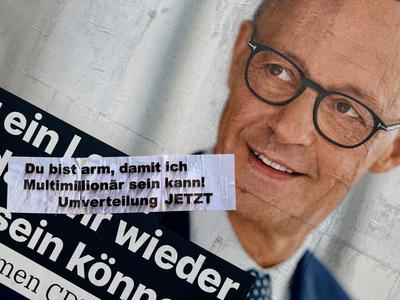Wahlplakat GER, Berlin, 20250124,Wahlplakat CDU *** Election poster GER, Berlin, 20250124,Election poster CDU-stock-foto