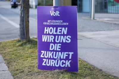 Wahlplakate - Bundestagswahl 2025-stock-foto