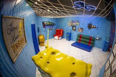 Exposi??o Bob Esponja A Experi?ncia-stock-photo