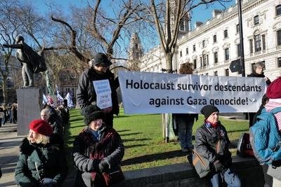 Memorial Vigil for Palestine in London-stock-foto