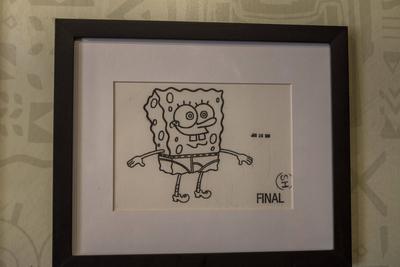 Exposi??o Bob Esponja A Experi?ncia-stock-photo