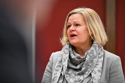 ++Nancy Faeser++SPD++-stock-foto