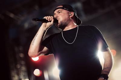 Kool Savas live auf dem Splash Festival 2017 auf der Halbinsel Ferropolis Gr?fenhainchen 08 07 20-stock-foto