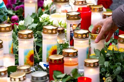Nach der Messerattacke in Aschaffenburg.-stock-foto