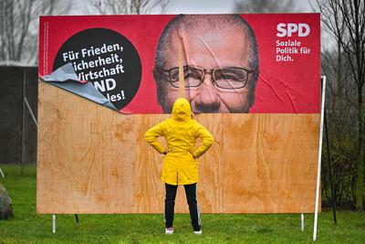 ++DEU++Wahlkampf++SPD++-stock-foto