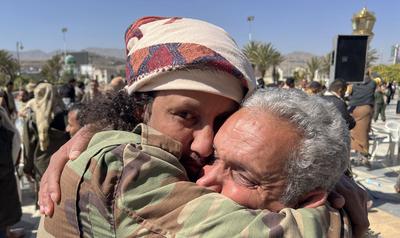 Houthis unilaterally release 153 war prisoners in Sana'a --stock-photo