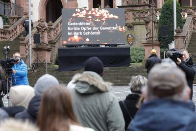 Gottesdienst in Aschaffenburg-stock-foto