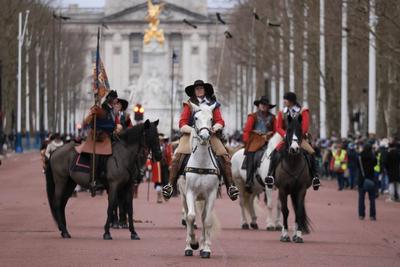 King Charles I Royalist Reenactment-stock-photo