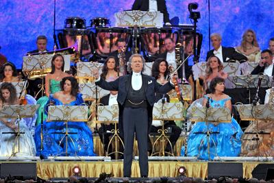Stargeiger Andr? Rieu.-stock-foto
