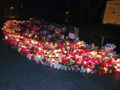 Gedenken an die Opfer von Aschaffenburg-stock-foto