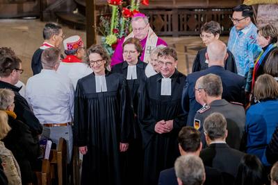 Christiane Tietz als Kirchenpraesidentin der EKHN eingefuehrt-stock-foto