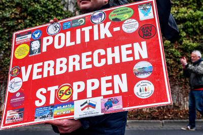 Aschaffenburg, Bavaria, Germany - January 26, 2025: Demonstration and march after knife attack against current governmen-stock-foto