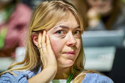 Bundesdelegiertenkonferenz 2025: Jette Nietzard-stock-foto