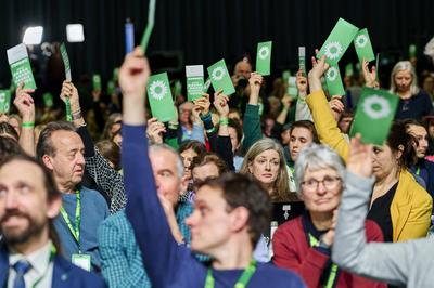 Bundesdelegiertenkonferenz 2025: Abstimmung-stock-foto