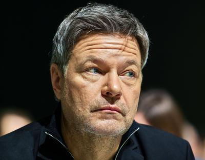 Bundesdelegiertenkonferenz 2025: Robert Habeck-stock-foto