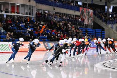 ISU World Cup Speed Skating #3-stock-foto