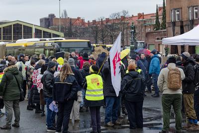 Warnstreik bei der BVG-stock-foto