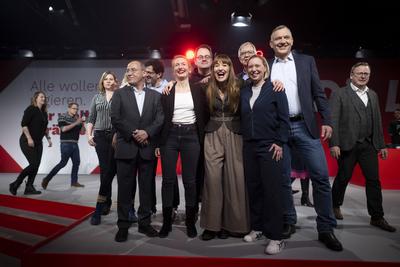 Linke Parteitag-stock-foto