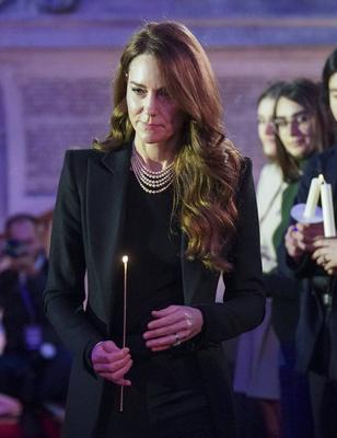 Prince William and Kate Middleton at  Holocaust Memorial Day ceremony in London-stock-foto