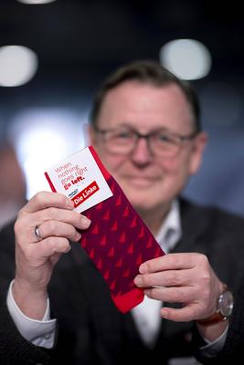 Rote Socken - Linke Parteitag-stock-foto