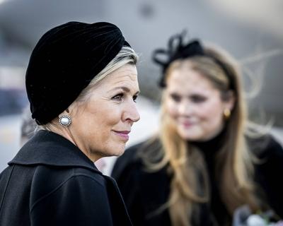 Royal Couple and Princess of Orange landed in Poland for the Auschwitz commemoration, Auschwitz, The Netherlands-stock-foto