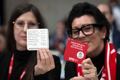 Wahlparteitag SPD-stock-foto