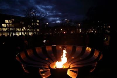 Holocaust-Gedenktag in Potsdam-stock-foto