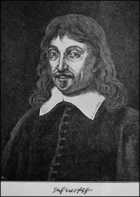 Ren? Descartes, Renatus Descartes, March 31, 1596 - February 11, 1650, was a French philosopher, mathematician and scien-stock-foto