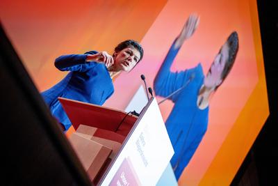 Bundesparteitag vor der Bundestagswahl 2025 ? BSW Bundnis Sahra Wagenknecht in Bonn ?-stock-foto