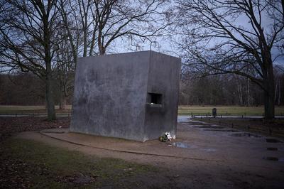 Berlin, Gedenkorte zum Internationalen Holocaust-Gedenktag-stock-foto