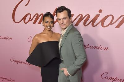 Megan Suri, Rupert Friend-stock-foto