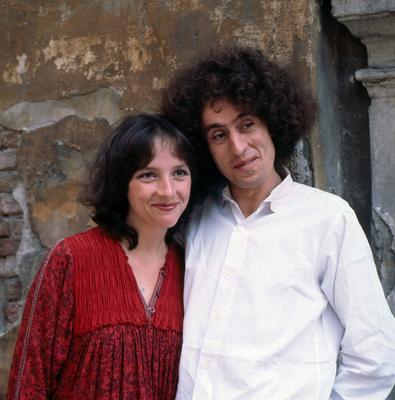 LUISA ZAPPA, ANGELO BRANDUARDI ANGELO BRANDUARDI, italienischer Musiker und S?nger, ein Cantautore, hier mit Ehefrau, LU-stock-photo