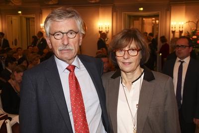 Thilo Sarrazin und Ehefrau Ursula Sarrazin beim Neujahrskonzert 2015 der Bayerischen Vertretung am 28.01.2015 in Berlin-stock-foto