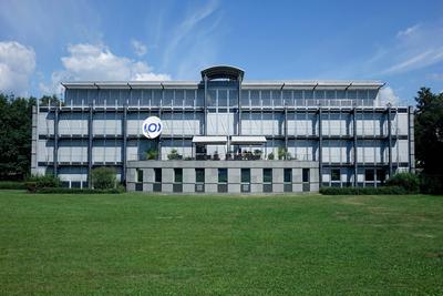 Geb?ude der European Broadcasting Union in Genf Geb?ude der European Broadcasting Union in Genf, 03.08.2019, Genf, Schwe-stock-foto