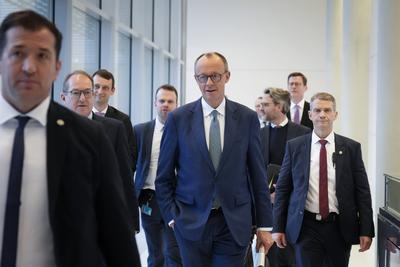 CDU/CSU-Bundestagsfraktion, Friedrich Merz, Alexander Dobrindt-stock-photo